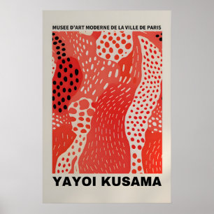 Yayoi Kusama Print - Abstrakt Yayoi Kusama Affisch