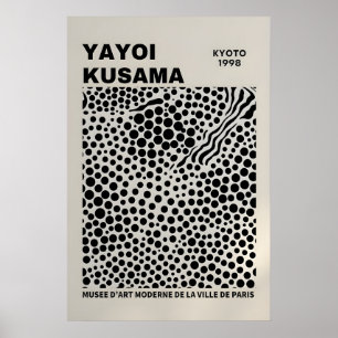 Yayoi Kusama Print - Abstrakt Yayoi Kusama Affisch