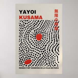 Yayoi Kusama Print - Abstrakt Yayoi Kusama Affisch