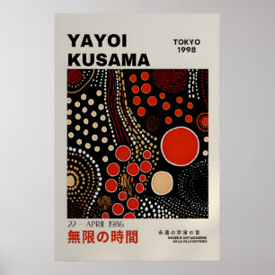 Yayoi Kusama Print - Abstrakt Yayoi Kusama Affisch
