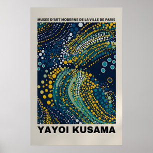 Yayoi Kusama Print - Abstrakt Yayoi Kusama Affisch