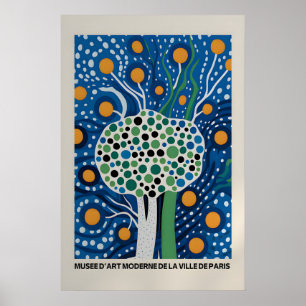 Yayoi Kusama Print - Abstrakt Yayoi Kusama Affisch