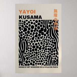Yayoi Kusama Print - Abstrakt Yayoi Kusama Affisch
