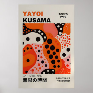 Yayoi Kusama Print - Abstrakt Yayoi Kusama Affisch