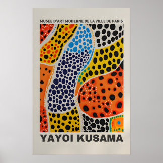 Yayoi Kusama Print - Abstrakt Yayoi Kusama Affisch