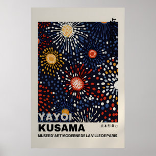 Yayoi Kusama Print - Abstrakt Yayoi Kusama Affisch