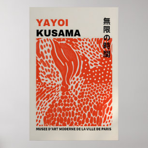 Yayoi Kusama Print - Abstrakt Yayoi Kusama Affisch