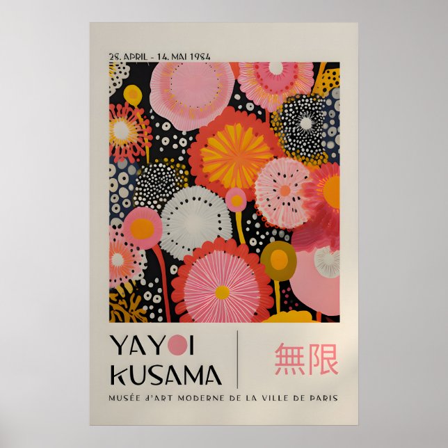 Yayoi Kusama Print - Japansk Väggkonst - Hemvägg (Framsidan)