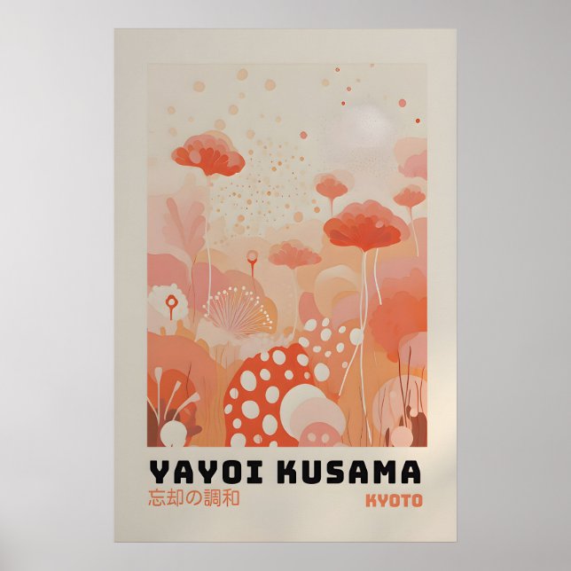 Yayoi Kusama Print - Japansk Väggkonst - Hemvägg (Framsidan)