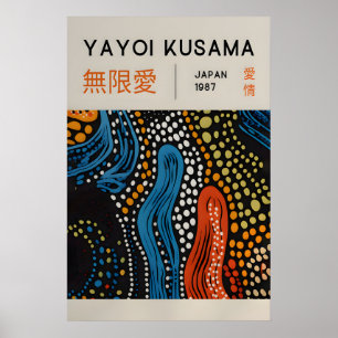 Yayoi Kusama Print - Japansk Väggkonst - Hemvägg