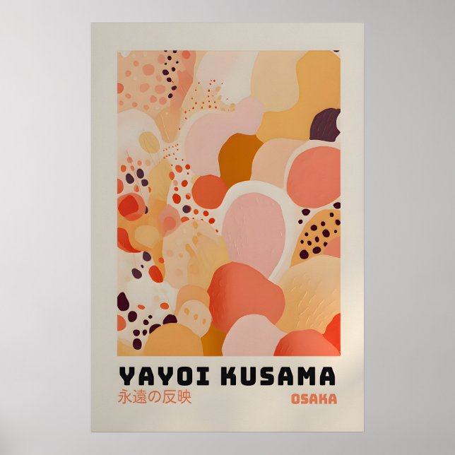 Yayoi Kusama Print - Japansk Väggkonst - Hemvägg (Framsidan)