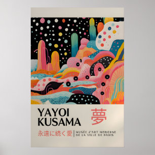 Yayoi Kusama Print - Japansk Väggkonst - Hemvägg