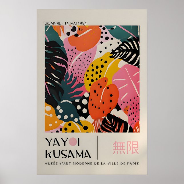 Yayoi Kusama Print - Japansk Väggkonst - Hemvägg (Framsidan)