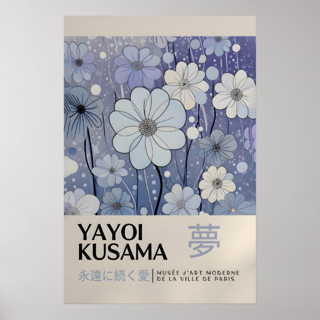 Yayoi Kusama Print - Japansk Väggkonst - Hemvägg (Framsidan)