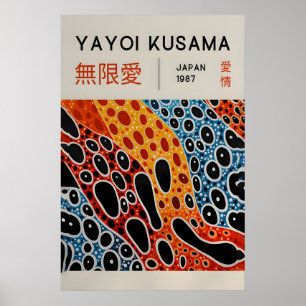 Yayoi Kusama Print - Japansk Väggkonst - Hemvägg