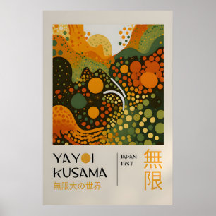 Yayoi Kusama Print - Japansk Väggkonst - Hemvägg