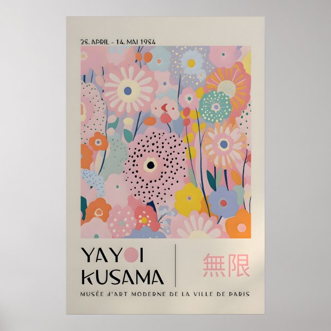Yayoi Kusama Print - Japansk Väggkonst - Hemvägg (Framsidan)