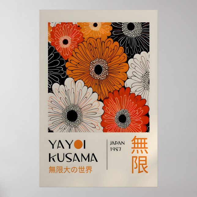Yayoi Kusama Print - Japansk Väggkonst - Hemvägg (Framsidan)