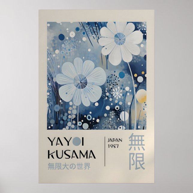 Yayoi Kusama Print - Japansk Väggkonst - Hemvägg (Framsidan)
