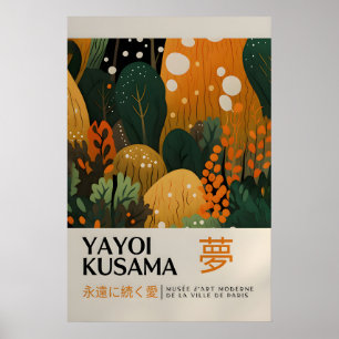 Yayoi Kusama Print - Japansk Väggkonst - Hemvägg