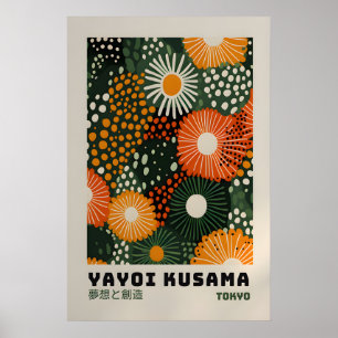Yayoi Kusama Print - Japansk Väggkonst - Hemvägg