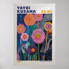 Yayoi Kusama Print, Modern Art Print, Maximalist Poster