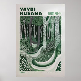 Yayoi Kusama Print, Modern Art Print, Maximalist Poster