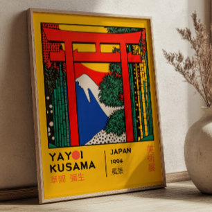 Yayoi Kusama Torii Gate Japansk Utställning Poster