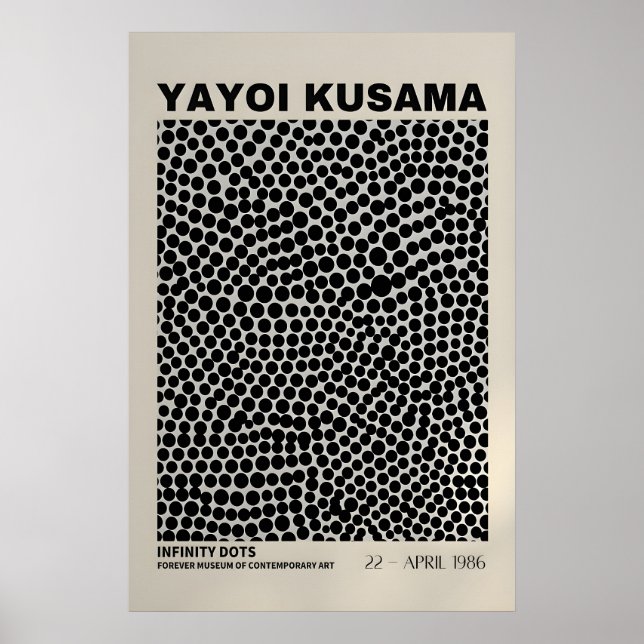 Yayoi Kusama Tryck - Abstrakt Yayoi Kusama Affisch (Framsidan)
