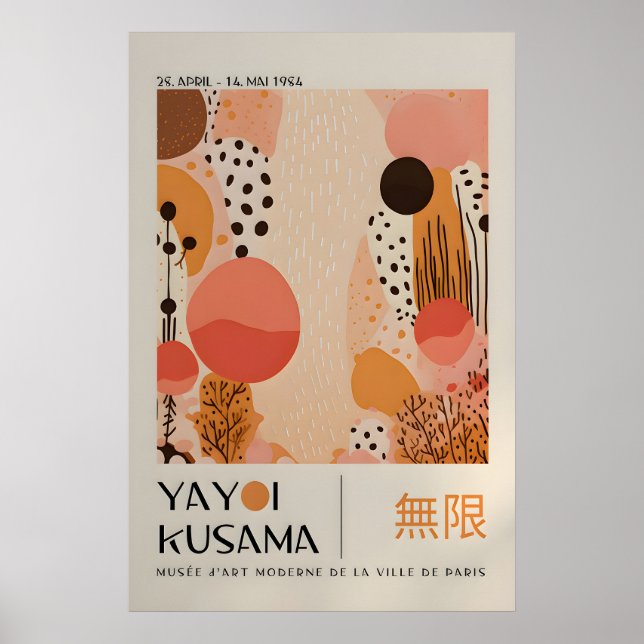 Yayoi Kusama Tryck - Japansk Väggkonst - Hemvägg (Framsidan)