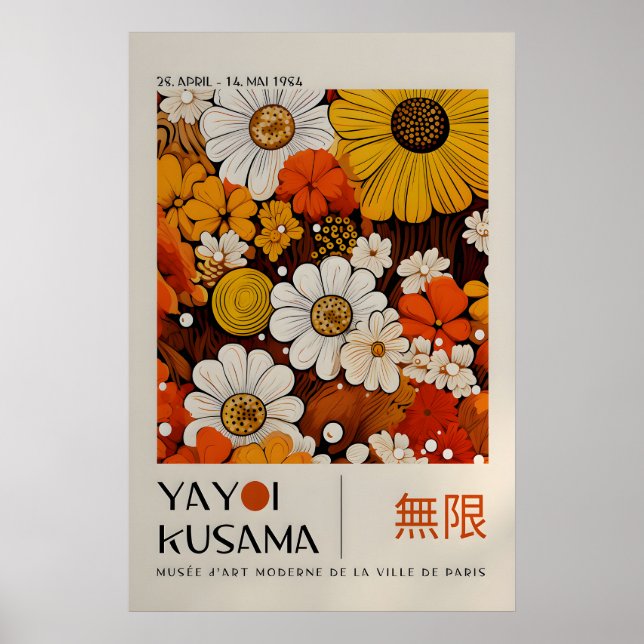 Yayoi Kusama Tryck - Japansk Väggkonst - Hemvägg (Framsidan)