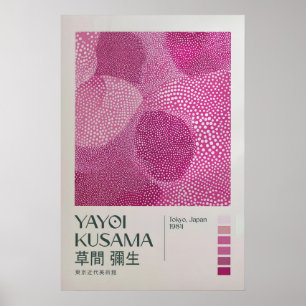 Yayoi Kusama Tryck, Modern Konsttryck, Japandi Poster