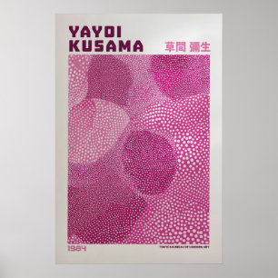 Yayoi Kusama Tryck, Modern Konsttryck, Maximalist Poster