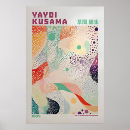 Yayoi Kusama Tryck, Modern Konsttryck, Maximalist Poster