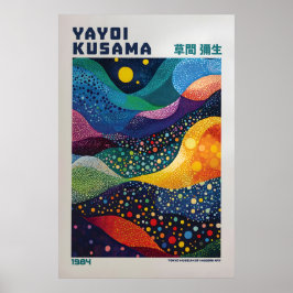 Yayoi Kusama Tryck, Modern Konsttryck, Maximalist Poster