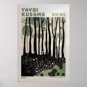 Yayoi Kusama Tryck, Modern Konsttryck, Maximalist Poster