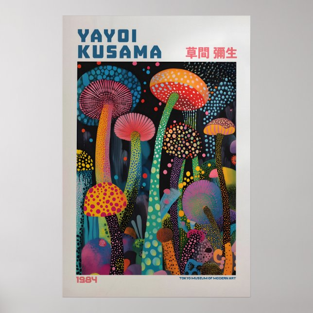 Yayoi Kusama Tryck, Modern Konsttryck, Maximalist Poster (Framsidan)