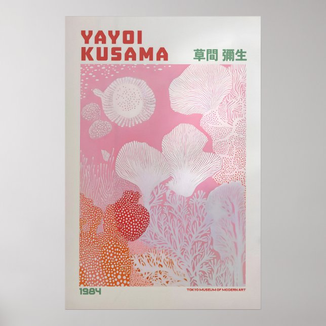 Yayoi Kusama Tryck, Modern Konsttryck, Maximalist Poster (Framsidan)