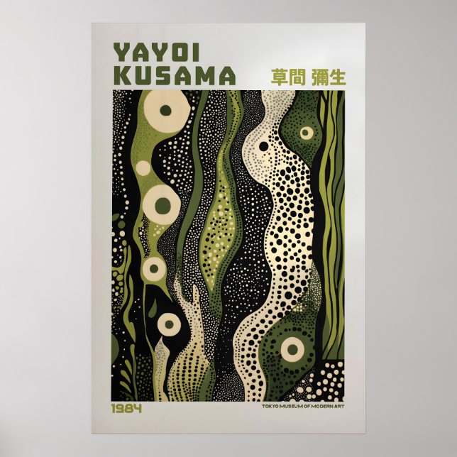 Yayoi Kusama Tryck, Modern Konsttryck, Maximalist Poster (Framsidan)