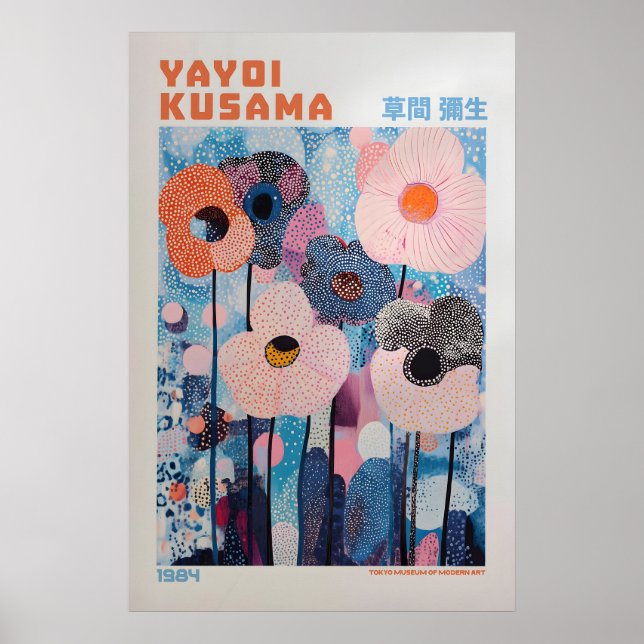 Yayoi Kusama Tryck, Modern Konsttryck, Maximalist Poster (Framsidan)