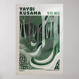 Yayoi Kusama Tryck, Modern Konsttryck, Maximalist Poster