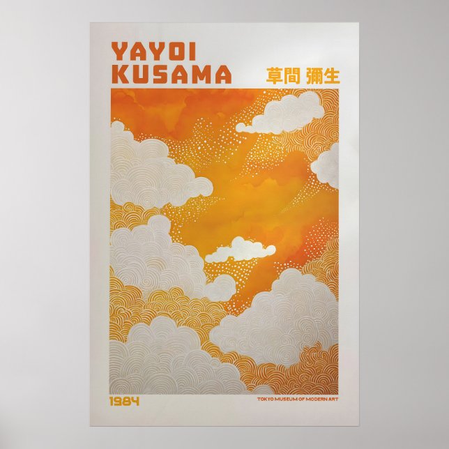 Yayoi Kusama Tryck, Modern Konsttryck, Maximalist Poster (Framsidan)