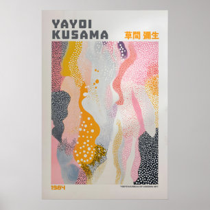 Yayoi Kusama tryck, Modern konsttryck, Maximalist Poster