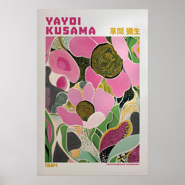 Yayoi Kusama Tryck, Modern Konsttryck, Vardagsrum Poster (Framsidan)