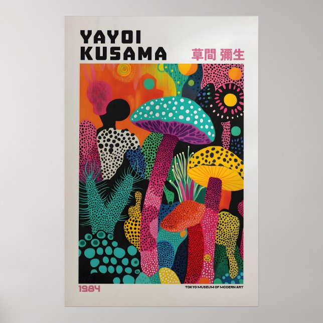 Yayoi Kusama Tryck, Modern Konsttryck, Vardagsrum Poster (Framsidan)
