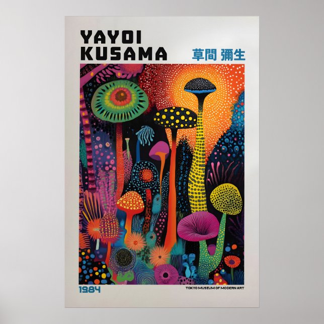 Yayoi Kusama Tryck, Modern Konsttryck, Vardagsrum Poster (Framsidan)