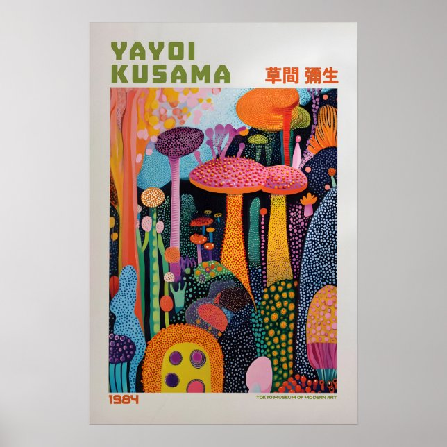 Yayoi Kusama Tryck, Modern Konsttryck, Vardagsrum Poster (Framsidan)