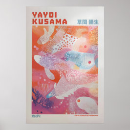 Yayoi Kusama Tryck, Modern Konsttryck, Yayoi Kusam Poster
