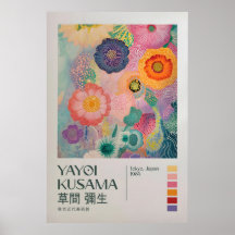 Yayoi Kusama Tryck, Modern Konsttryck, Yayoi Kusam