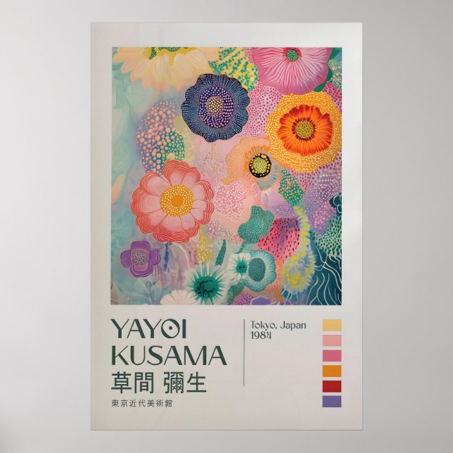 Yayoi Kusama Tryck, Modern Konsttryck, Yayoi Kusam Poster (Framsidan)